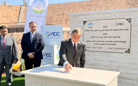 حسان يضع حجر الأساس لمشروع تزويد المنطقة الصناعية الجنوبية في العقبة بالغاز