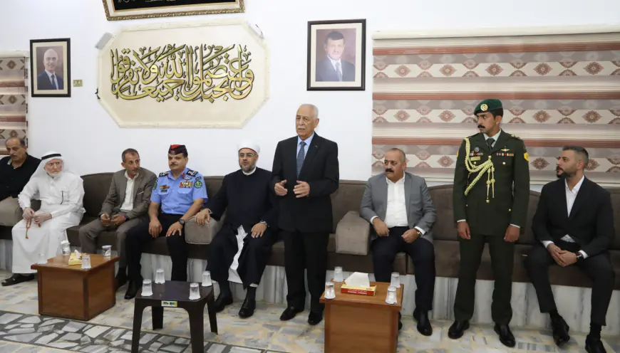 مندوبا عن الملك وولي العهد..العيسوي يعزي عشيرتي العكور والتميمي