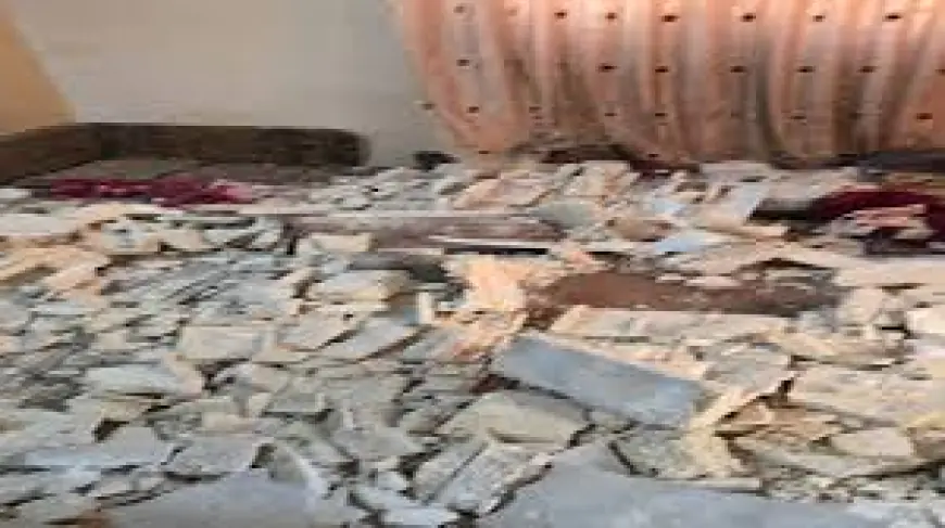 إصابة سيدة وابنتها بانهيار سقف منزل في إربد
