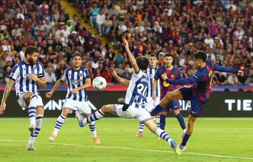 برشلونة يهزم ريال سوسييداد ويتصدر الليغا