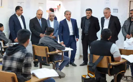 رئيس الوزراء يزور مدرسة الشوبك الزراعية