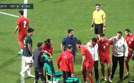 إصابة إبراهيم صبرة خلال ودية النشامى أمام بوليفيا