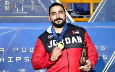 خطاب يعتلي عرش العالم بذهبية رفع الأثقال تحت 97 كغم