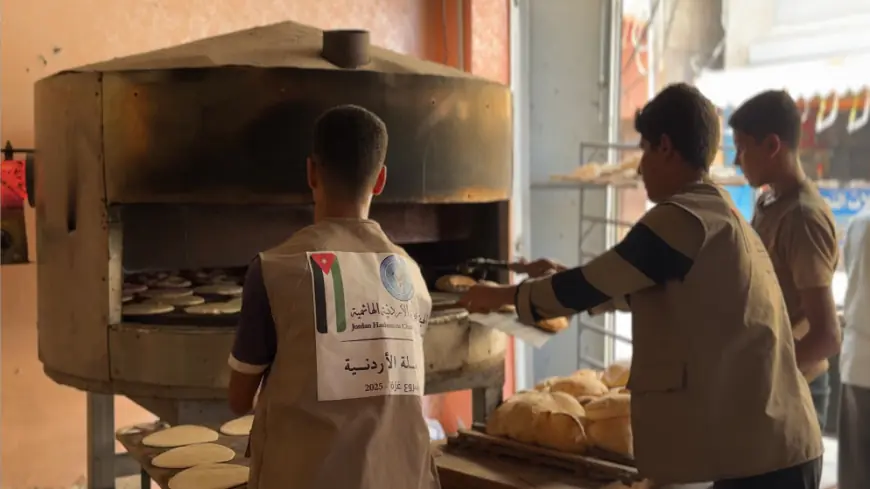 تشغيل مخبز أردني جديد وسط غزة لتلبية احتياجات النازحين في ظل العدوان المستمر