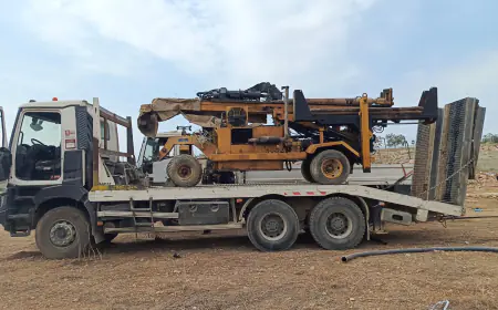 المياه: ضبط حفارة مخالفة في أم الدنانير(صور)