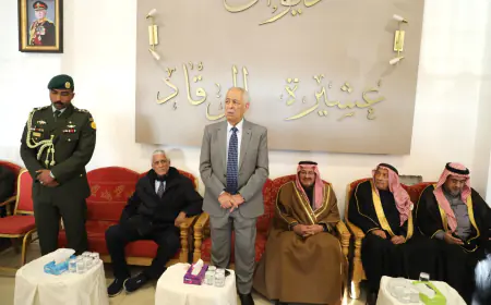 مندوبا عن الملك وولي العهد. العيسوي يعزي الرقاد والعمرو