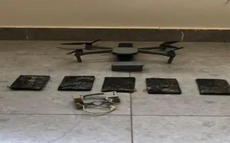 إحباط تهريب مخدرات  بواسطة طائرة مسيرة