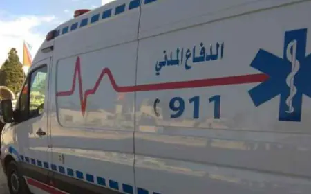 إصابة 22 شخصا بحادث تدهور حافلة في جرش