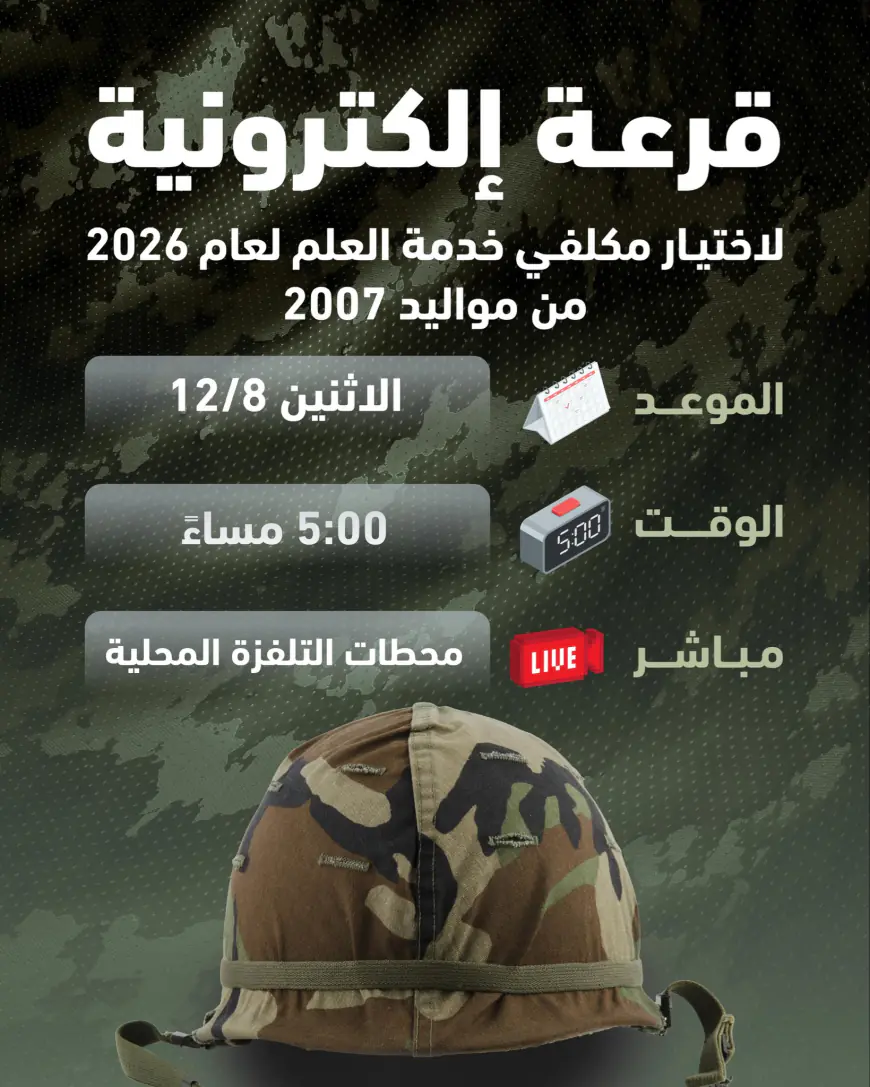 المومني: إجراء القرعة الإلكترونية لاختيار مكلفي خدمة العلم الاثنين