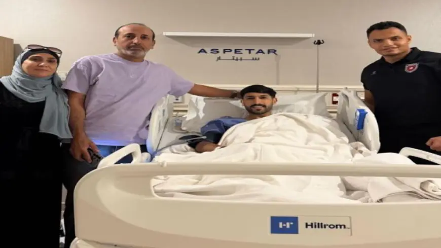 نجاح عملية الرباط الصليبي ليزن النعيمات في الدوحة