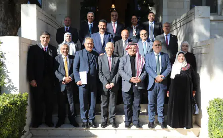 العيسوي يلتقي وفدا من كتلة حزب مبادرة النيابية