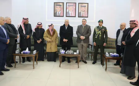 مندوبا عن الملك وولي العهد.. العيسوي يعزي بوفاة زوجة الوزير والعين السابق النجادات