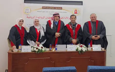 وعد المشانكة تنال الماجستير من مؤتة بدراسة عن (روايات رمضان الرواشدة)