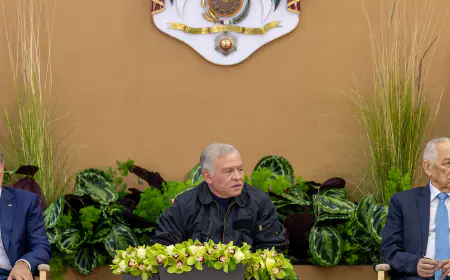 الملك: إربد أرض الخير (صور)