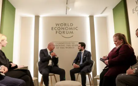 ولي العهد يلتقي المستشار النمساوي على هامش المنتدى الاقتصادي العالمي