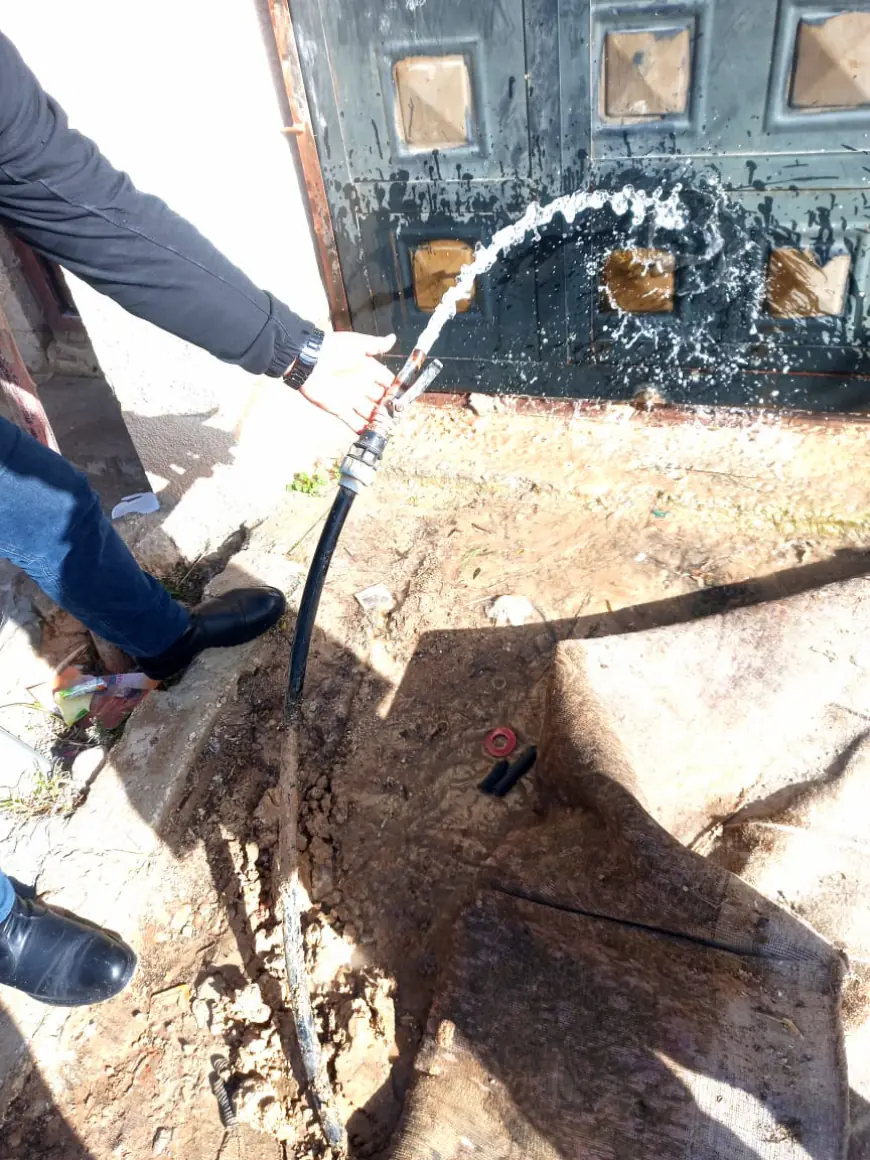 ضبط اعتداءات على خطوط المياه في لواء الرصيفة