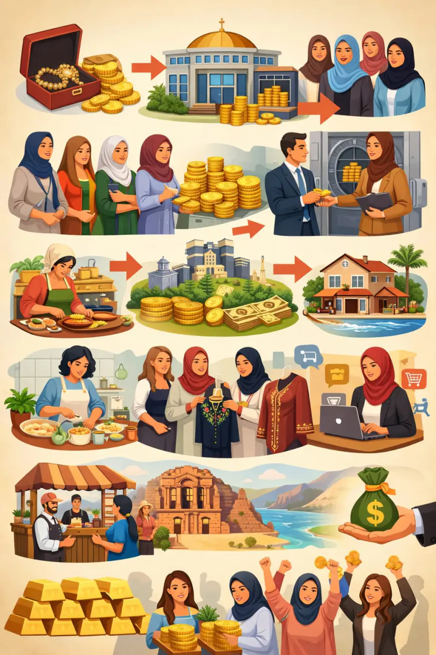 ذهب الأردنيات.. من زينة صامتة إلى (أكبر بنك نسائي استثماري)