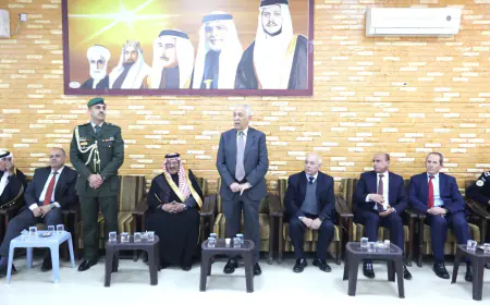 العيسوي ينقل تعازي الملك وولي العهد إلى عشائر العمرو وآل دنديس