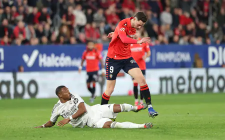 أوساسونا يصعق ريال مدريد في الوقت القاتل
