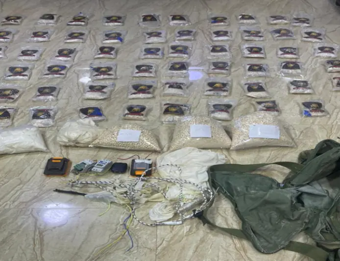 المنطقة العسكرية الشرقية تحبط محاولة تهريب مواد مخدرة بواسطة بالونات