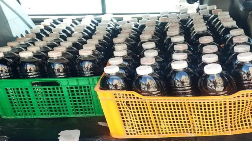 إتلاف 750 لترا من العصائر الرمضانية ضبطت داخل مركبة (صور)