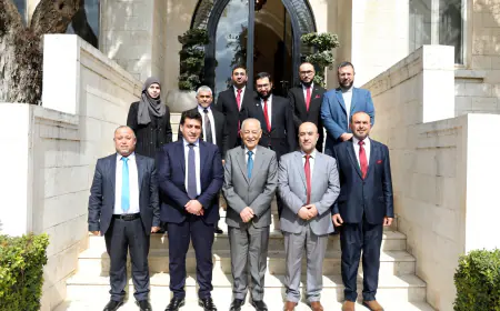 العيسوي يلتقي وفدا أكاديميا من كلية الشريعة بجامعة جرش