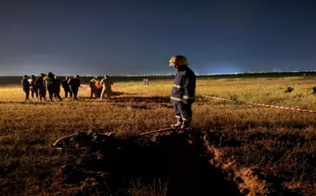 سقوط شظايا في منطقة خالية بالرمثا