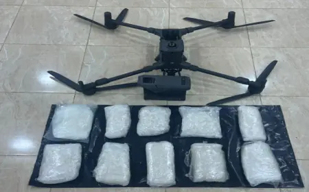 الجيش..إحباط تهريب  مخدرات  بواسطة طائرة مسيّرة
