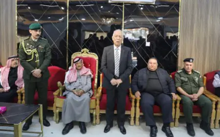 مندوبا عن الملك وولي العهد .. العيسوي يعزي عشيرتي الفواز والمطالقة والشقران (صور)