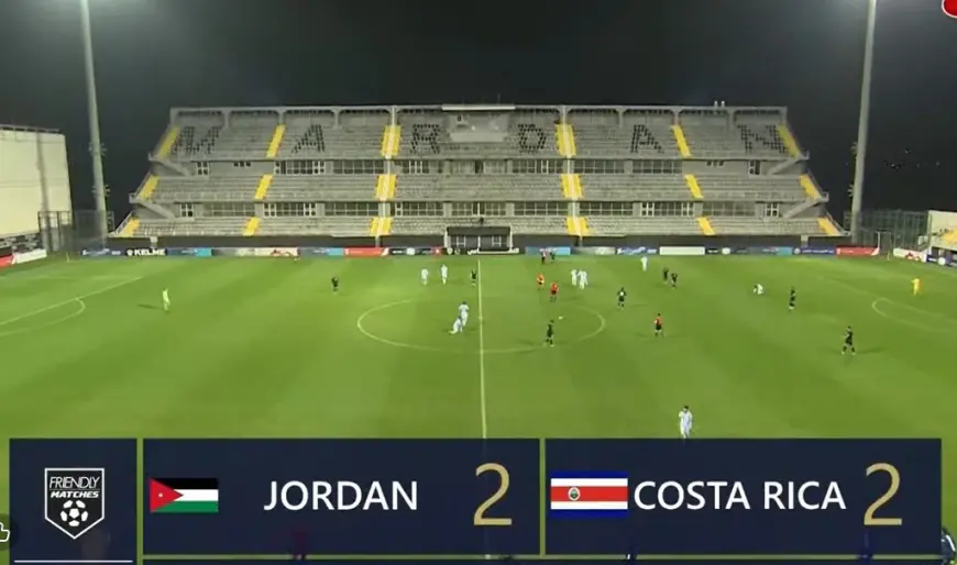 النشامى يفرط بالفوز على كوستاريكا وديا 