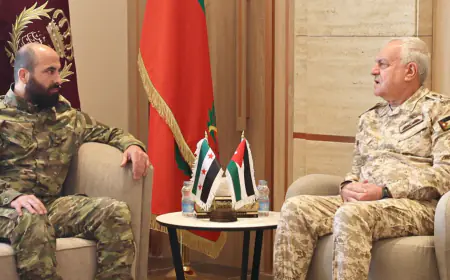 الحنيطي والنعسان يبحثان التعاون العسكري بين الأردن وسوريا