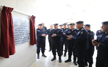 المعايطة يفتتح مركز أمن ناعور الجنوبي ومركز دفاع مدني أم البساتين