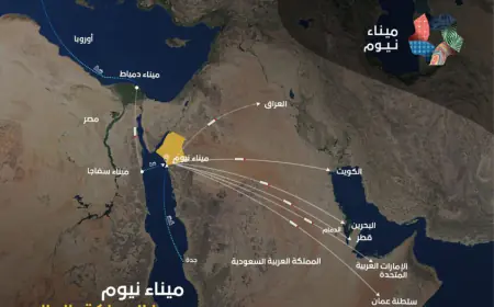  ممر لوجستي جديد يربط أوروبا بمصر ونيوم والخليج لتعزيز التجارة وسلاسل الإمداد