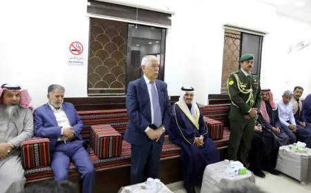 العيسوي ينقل تعازي الملك وولي العهد إلى عشيرة القطارنة