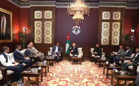 العيسوي  يلتقي وفدا من أكاديمية شباب الكرك