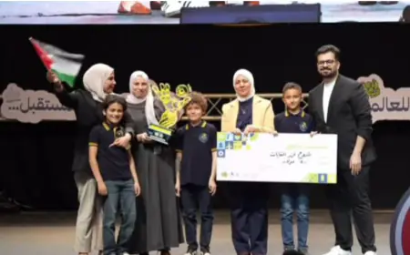 مدارس أرض كنزي تتصدر عربيًا في مسابقة أمة الابتكار للذكاء الاصطناعي