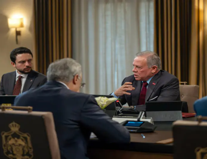 الحاضرون للقاء الملك - أسماء