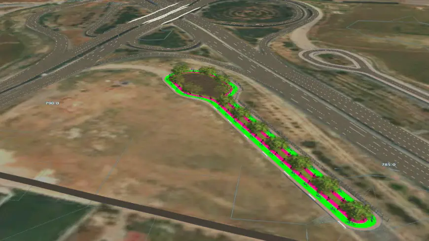 إنشاء مسارات مشاة ودراجات على طريق المطار في عمان مع إغلاق جزئي مؤقت