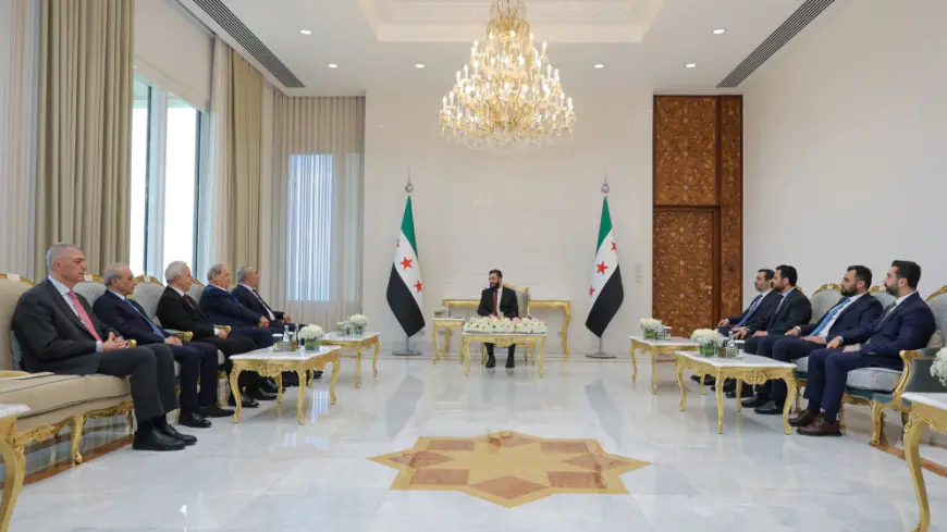 الرئيس السوري يلتقي وفدا فلسطينيا برئاسة الشيخ في دمشق