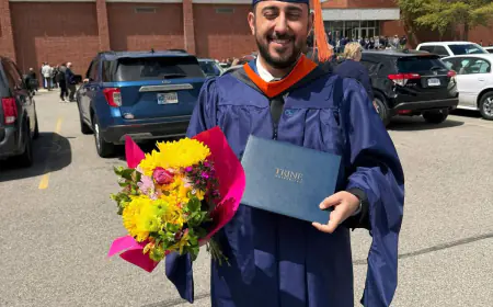 القيسي ينال ماجستير إدارة الهندسة من Trine University