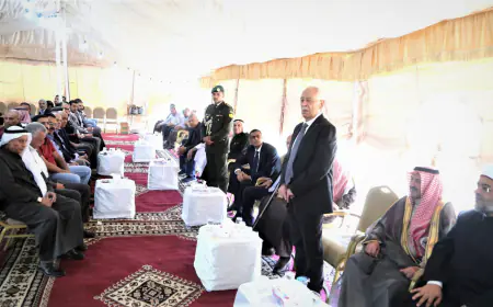 مندوبا عن الملك وولي العهد.. العيسوي يعزي عشيرة الزيادات / عباد وآل أبو أحمده