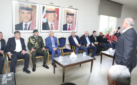 مندوبا عن الملك وولي العهد.. العيسوي يعزي العموش وأبو الفيلات