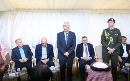 مندوبا عن الملك وولي العهد.. العيسوي يعزي عشيرتي الغزو والزيود/ بني حسن.