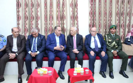 مندوبا عن الملك وولي العهد... العيسوي يعزي الزعبي