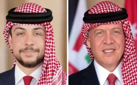 الملك وولي العهد يتلقيان برقيات تهنئة بمناسبة عيد استقلال المملكة الـ 80