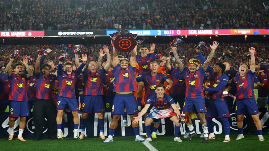 برشلونة يحسم الليغا بثنائية في الكلاسيكو ويُغرق ريال مدريد في موسم صفري