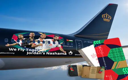 الملكية الأردنية تزين طائراتها بصور النشامى احتفاء بمشاركتهم التاريخية في كأس العالم 2026
