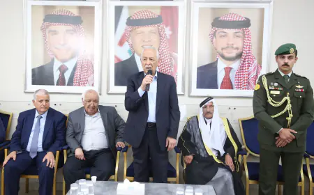 مندوبا عن الملك وولي العهد.. العيسوي يعزي عشيرة المعايطة