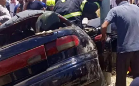 وفاة وإصابة 6 أشخاص بتدهور مركبة على الطريق الملوكي