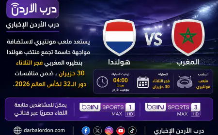 موعد مباراة المغرب وهولندا اليوم في كأس العالم 2026 بتوقيت الأردن والقنوات الناقلة والتحضيرات الأخيرة